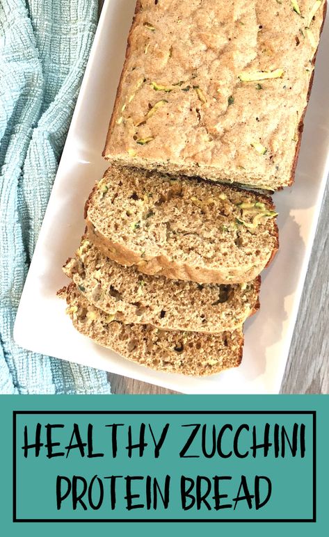 Protein Zucchini Bread, Zucchini Protein, Mini Loafs, Protein Bread Recipe, Zucchini Plant, Gluten Free Zucchini Bread, Iifym Recipes, Fresh Zucchini, Protein Bread