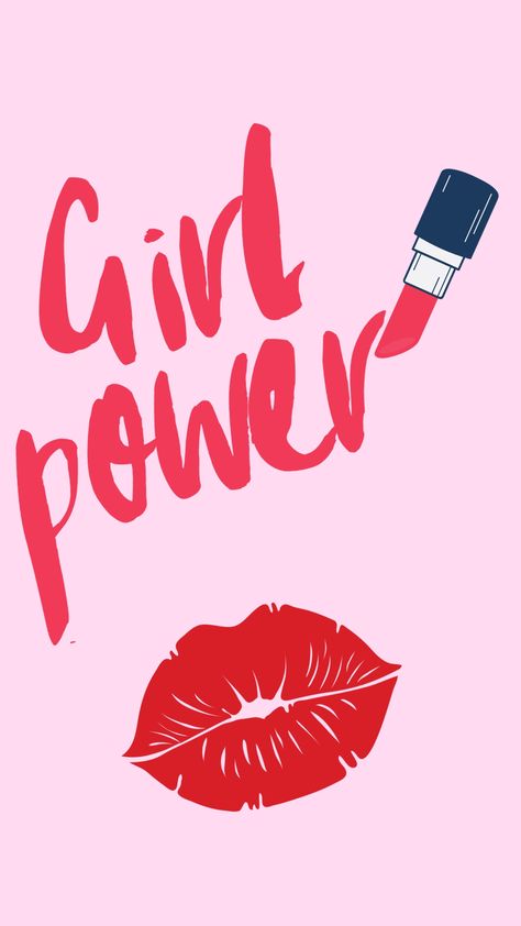 Elevate your space with our 'Girl Power' wall art, adorned with captivating pink and red tones.. Perfect for a stylish and empowering vibe. #GirlPower #DigitalWallArt Ceo Logo, Lucky Girl Quotes, Empowering Art, Jumper Design, Girl Power Art, Boss Queen, Uplifting Phrases, Super Mum, Pretty Wallpaper Ipad