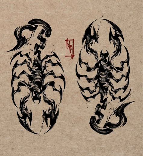 Scorpion tattoo design Japanese Style Scorpion Tattoo, Scorpion Sleeve Tattoo, Scorpion Skeleton Tattoo, Scorpion Collar Bone Tattoo, Big Scorpion Tattoo, Japanese Scorpion Tattoo, Scorpion Tattoo Placement, Scorpion Arm Tattoo, Scorpion Character Design