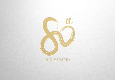 Anniversary Logo Design, Event Design Branding, Typography Numbers, 50th Year Wedding Anniversary, Logo Event, Cafe Logo Design, Jewellery Boutique, 10 Logo, Logo Number