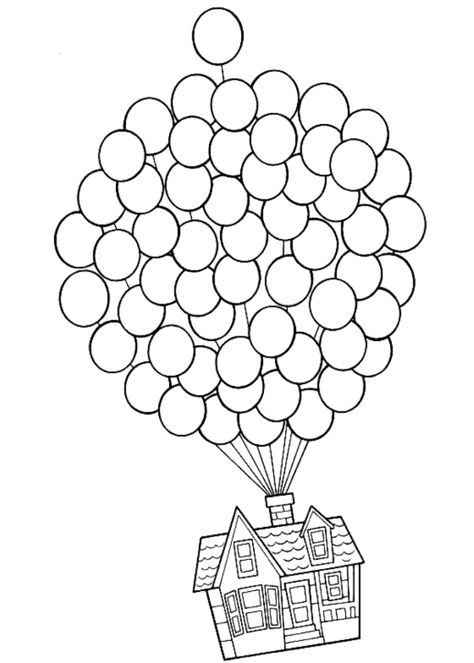 Up Balloon House Coloring Page Savings Chart, Diy Wedding Inspiration, House Colouring Pages, Disney Pixar Up, Disney Up, Cars Coloring Pages, String Art Patterns, Printable Adult Coloring Pages