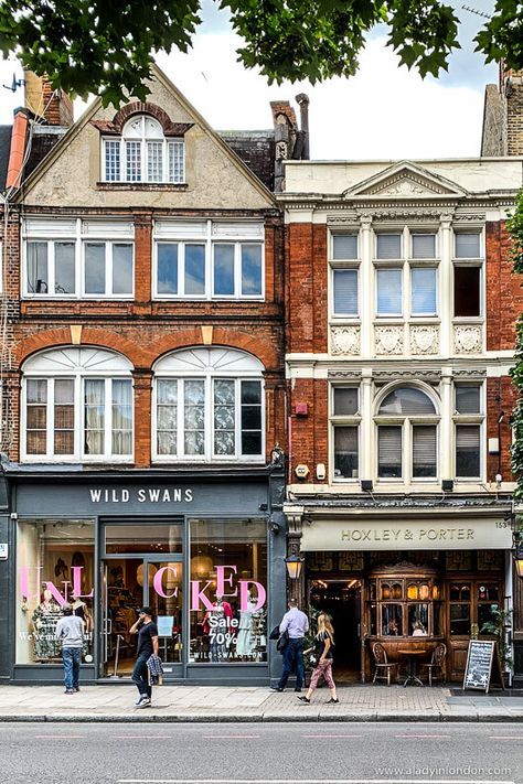 Shops on Upper Street, London Pretty Streets In London, Kensington High Street London England, Kensington High Street, Marylebone High Street, Elizabeth Street London, Best Shops In London, Where To Shop In London, London Weekend, London High Street