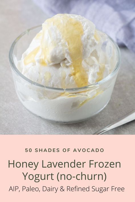 Lavender Dessert, Honey Ice Cream, Low Sugar Desserts, Autoimmune Paleo Recipes, Aip Desserts, Lavender Recipes, Low Histamine Diet, Honey Lavender, Gluten And Dairy Free