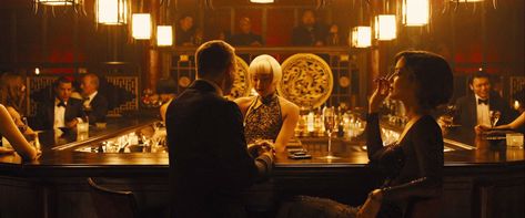 Spectre Raises the Question: What Were The Sexiest James Bond Film Sets? - Vogue James Bond Skyfall, Bérénice Marlohe, Roger Deakins, Bar Scene, Best Cinematography, James Bond Movies, Movie Shots, Bond Films, Bond Movies