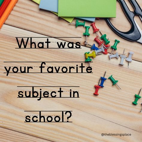 What was your favorite subject in school? Do you remember who the teacher was? #school #backtoschool #schoolfun Interactive Posts, Favorite Subject, School Subjects, The Teacher, Do You Remember, School Fun, Puns, Subjects, Back To School