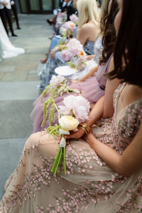 Emily + Nate | Haley Kelly Events Whimsical Bridesmaid Bouquet, Simple Bridesmaid Bouquet, Small Bridesmaid Bouquet, Whimsical Bridesmaid, Simple Bridesmaid Bouquets, Small Bridesmaid Bouquets, Wedding Party Bouquets, Pastel Garden, Spring Bridesmaid Dresses