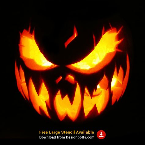 It Pumpkin Carving Ideas, Pumpkin Idea, Scary Pumpkin Faces, Scary Halloween Pumpkins, Halloween Pics, Halloween Pumpkin Carving Stencils, Pumkin Carving, Carving Stencils, Creepy Pumpkin