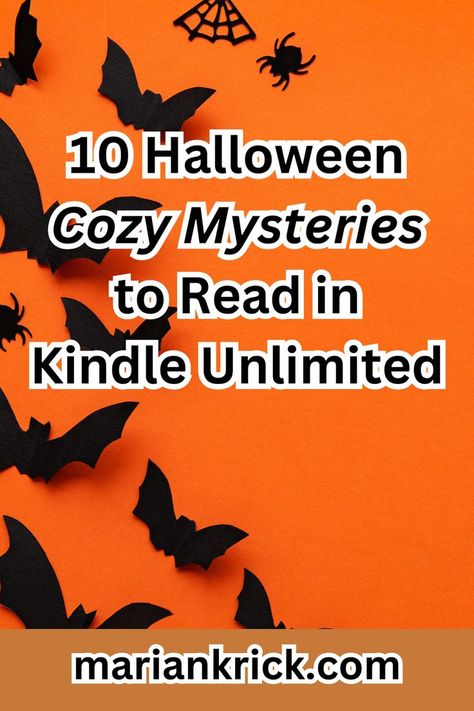 Are you a kindle unlimited member? Here are 10 different cozy mystery novels that you can read for free with your Kindle Unlimited Membership. I'm all about seasonal reading and can't wait to dive into these Halloween books this fall. #books #reading #halloween #cozy #cozymystery #cozymysteries #amreading #halloweenbooks Halloween Cozy, Kindle Unlimited Books, Fall Books, Read For Free, Halloween Reading, Cozy Mystery, Fallen Book, Halloween Books, Mystery Novels