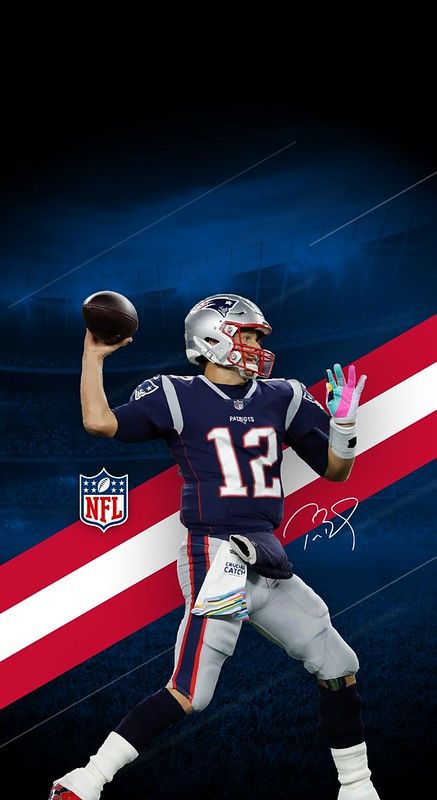 #12 Tom Brady (New England Patriots) iPhone X/XS/XR Wallpa… | Flickr Tom Brady Wallpaper, Patriots Wallpaper, New England Patriots Wallpaper, Nfl Legends, Lebron James Lakers, Home Screen Design, Patriotic Art, Julian Edelman, Patriots Football