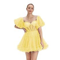 Short Puffy Prom Dresses, Prom Dresses Puffy, Sweet 16 Dresses Short, Dresses Puffy, Plus Size Homecoming Dresses, Puffy Prom Dresses, Short Sleeve Prom Dresses, Homecoming Dresses Corset, Sweetheart Homecoming Dress