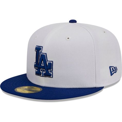 Show how devoted you are to the Los Angeles Dodgers with this New Era Optic 59FIFTY fitted hat. A vibrant bill and bold Los Angeles Dodgers embroidery make for the perfect spirited accessory. A trendy high crown and structured construction offer a classic look. La Dodgers Hat, New Era Baseball Cap, Dodger Hats, Dope Hats, Hat Aesthetic, New Era Fitted, Custom Jerseys, New Era 59fifty, Cool Hats