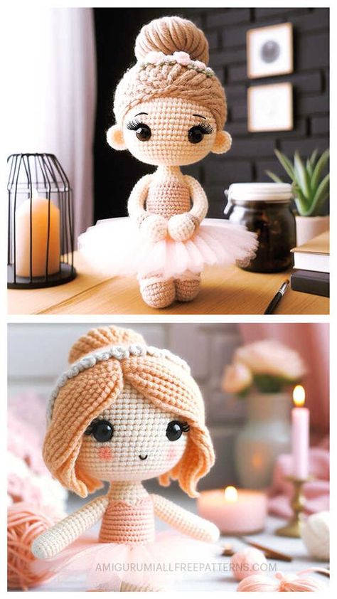 Crochet dolls Ballerina Crochet Doll Free Pattern, Crochet Ballerina Doll Free Pattern, Crochet Doll Free Pattern, Amigurumi Ballerina, Crochet Ballerina, Ballerina Crochet, Doll Free Pattern, Crochet Project Free, 2024 Ideas