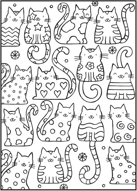 Welcome to Dover Publications Grown Up Coloring Pages, Up Coloring Pages, Stone Drawing, A Coloring Page, Cat Coloring Book, Cat Coloring Page, Scrapbooking Photo, Cool Coloring Pages, Coloring Book Art