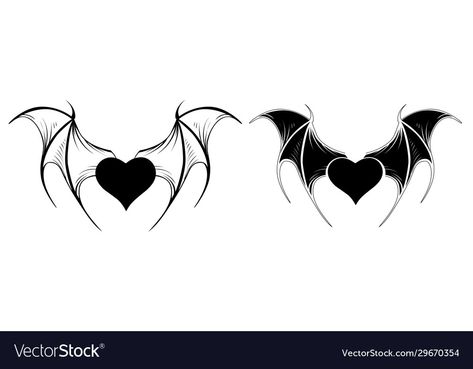 Bat Couple Tattoo, Small Feminine Bat Tattoo, Heart Bat Wings Tattoo, Bat Wing Tattoo Designs, Bat Wings Tattoo Design, Vampire Wings Tattoo, Bat Stomach Tattoos Women, Ghost And Bat Tattoo, Heart Bat Tattoo