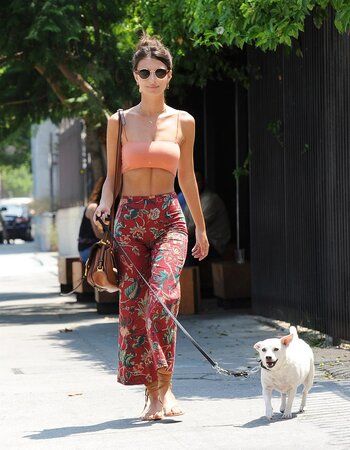 Dog Walking Outfit, Emily Ratajkowski Outfits, Emily Ratajkowski Style, Walking Outfits, Oufits Casual, Top Outfit, Crop Top Outfits, Emily Ratajkowski, Celebrity Street Style