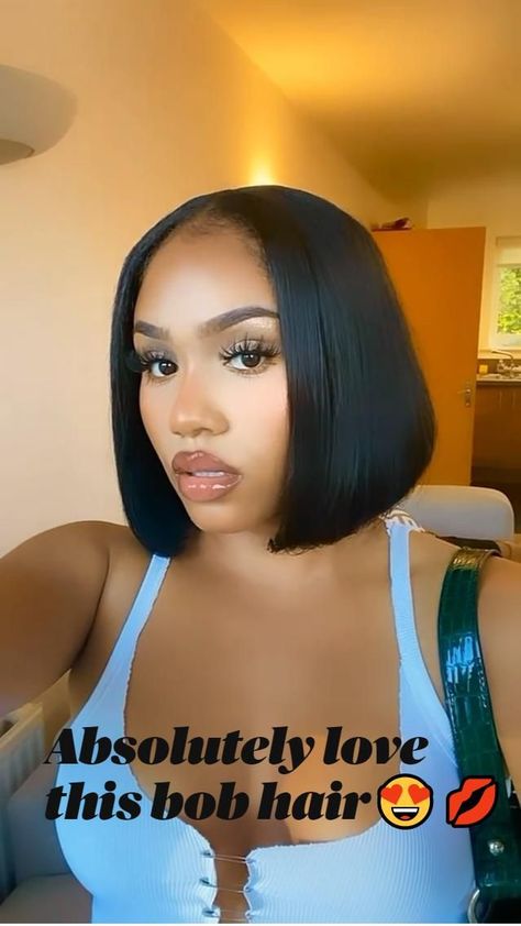 Weave Hairstyles Middle Part, Bob Hairstyles Quick Weave, Quick Weave Hairstyles Middle Part, 10inch Bob Wig, 10inch Bob, Hairstyles Middle Part, Hairstyles Quick Weave, Rodeo Hair, Sew In Bob Hairstyles