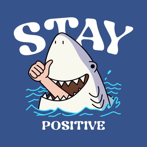 Typographie Design, Positive Design, Thumbs Up Sign, Funny Animal Shirts, Animal Reference, Funny Illustration, Funny Drawings, White Sharks, Great White Shark