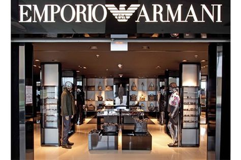 Armani Store, Charles De Gaulle Airport, Retail Space, Store Design, Emporio Armani, Fashion Boutique, Paris, Boutique, Square