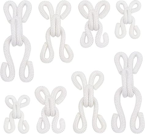 Amazon.com: GORGECRAFT 48 Sets Large Covered Sewing Hooks and Eye Closure Fasteners Hook and Eye Latch for Clothing Fur Coat Jacket Cape Stole Bracelet Jewelry Books Crafts Replacement Hooks (4 Style) Books Crafts, Bridal Alterations, Jacket Cape, Fur Stole, Casting Jewelry, Hook And Eye, Custom Bridal, Amazon Art, Sewing Stores