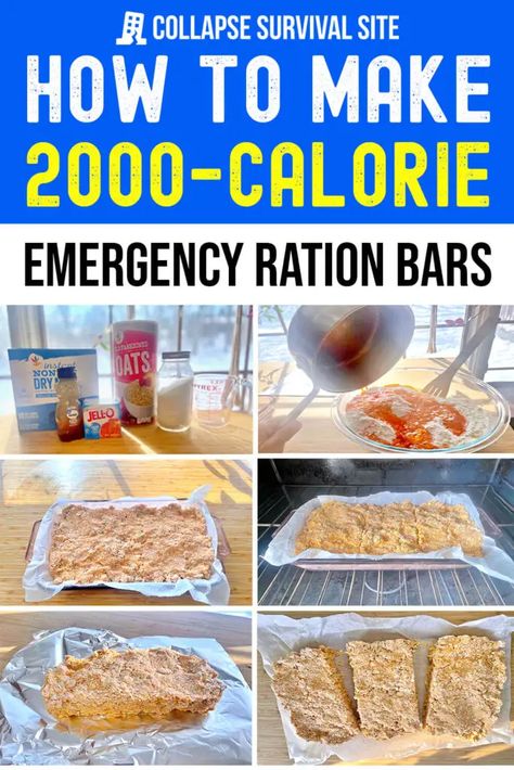 Learn to make your own delicious emergency ration bars. This recipe is perfect for hiking, camping, or as part of your survival preps. Survival Storage, Emergency Rations, Best Survival Food, Survival Skills Emergency Preparedness, Stock Pile, Beef Jerky Recipes, Survival Supplies, Emergency Preparation, 2000 Calories