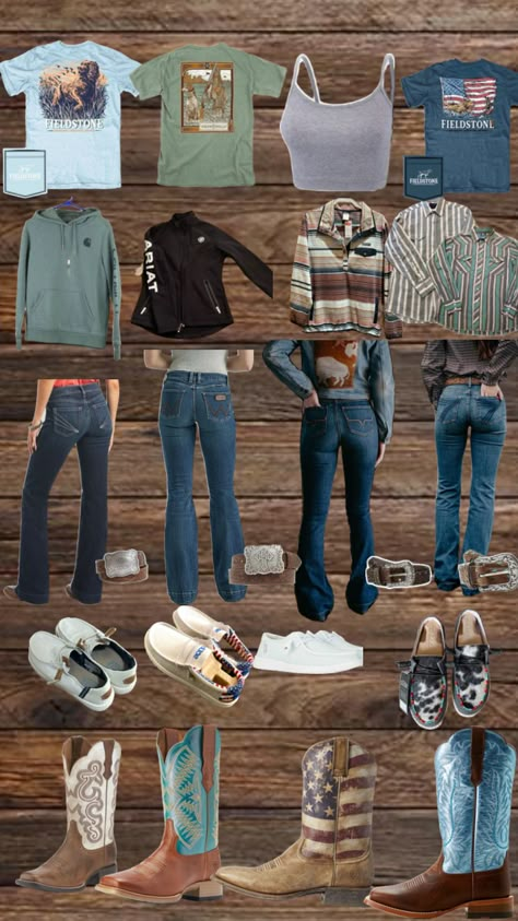 Country outfit ideas #countryfit #country #countrygirl #countryoutfit Western School Outfits, Country Outfit Ideas, Country Outfit, Job Clothes, Casual Country Outfits, Country Style Outfits, Western Wear Outfits, Cute Country Outfits, Looks Country