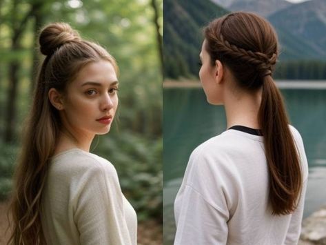 Long hair offers a wide array of styling options, but finding easy and quick hairstyles that look stunning can sometimes be a challenge. Whether you're heading to work, going out for a casual day, or Easy And Quick Hairstyles, Knot Ponytail, Double Dutch Braid, Boho Waves, Low Chignon, Elegant Updos, Bubble Ponytail, Simple Headbands, Hair Flow