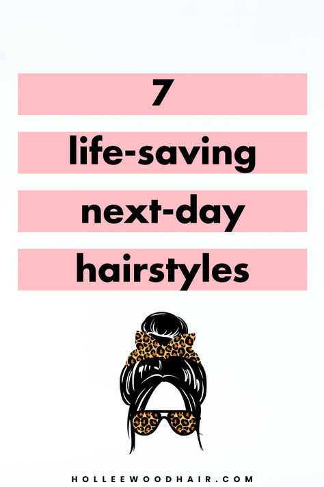 7 life-saving next-day hairstyles 3 Day Hair Hairstyles, Next Day Hairstyles, Bad Hair Day Hairstyles, Summer Hairstyles For Straight Hair, Ideas For Medium Length Hair, Ideas For Hairstyles, Current Hair Trends, Hairstyles For Summer, Hairstyles For Straight Hair