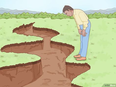 How to Control Erosion (with Pictures) - wikiHow Stream Bed, Landscaping A Slope, Dry Creek Bed, Landscape Structure, Hillside Landscaping, Erosion Control, Sloped Garden, Creek Bed, Soil Layers