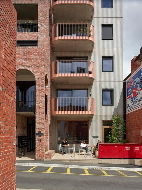 Community Housing, Built In Seating, Urban Setting, Nightingale, Sustainable Architecture, Facade Design, City Centre, Residential Building, Residential Architecture