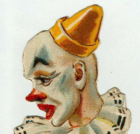 VINTAGE CLOWNS Ballon Illustration, Carnival Background, Clown Paintings, Pierrot Clown, Balloon Illustration, Craft Label, Clowns Funny, Elephant Illustration, Clown Illustration