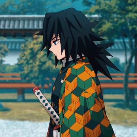 Giyu Side Profile, Giyuu Side Profile, Giyu Tomioka Pfp, Giyu Icon, Giyu Pfp, Demon Slayer Giyuu, Anime Character Names, Tomioka Giyuu, Emo Guys