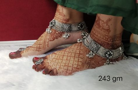 Foot Rings Silver, Oxidised Payal, Leg Anklets, Silver Jwellary, Payal Design, Payal Designs Silver, Short Mehndi Design, Trendy Silver Jewelry, Junk Jewellery