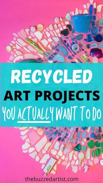 Trash Crafts Upcycle, Vintage Art Upcycle, Trash To Art Diy Ideas, Trash To Treasure For Kids, Easy Recycled Crafts Upcycling, Recycled Art Projects Creative, Found Art Projects, Upcycle Art Projects, Recycling Art Projects For Kids