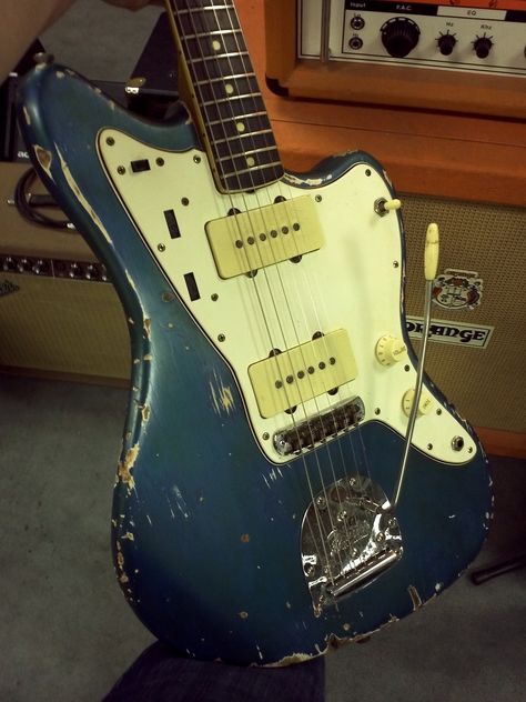 #fender #guitar #vintage #jaguar Jaguar Vintage, Vintage Jaguar, Fender Jazzmaster, Fender Strat, Lake Placid Blue, Fender Electric Guitar, Guitar Lessons For Beginners, Telecaster Guitar, Road Warrior