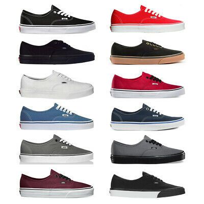 Vans New Authentic Era Classic Sneakers Unisex Canvas Shoes... Mens Vans Shoes, Vans Outfit, Skate Shoe, Men Fashion Casual Outfits, Unisex Shoes, Vans Sneakers, Sneakers Men Fashion, Vans Authentic, Classic Sneakers