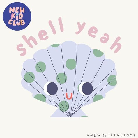 The cutest of cute beach finds, shell yeah! Congrats Quotes, Shell Illustration, Shell Yeah, Illustration Children, Angel Blue, Birthday Party Design, Illustration Kids, Beach Finds, Illustration Art Design