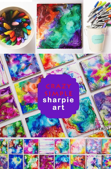 Sharpie Tile, Sharpie Coasters, Coasters Fun, Sharpie Alcohol, Diy Sharpie Crafts, Teaching Gratitude, Sharpie Crafts, Diy Sharpie, Art Coasters