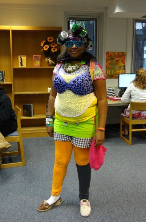 Throwback Thursday Outfits Spirit Week, Wacky Tacky Day, Throwback Thursday Outfits, Tacky Day, Thursday Outfit, Tourist Outfit, Throwback Outfits, Wednesday Outfit, Ugly Dresses