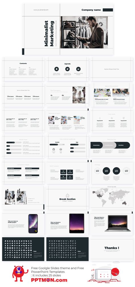 Minimalist Marketing Free PowerPoint Template Minimalist Slides Presentation, Minimal Ppt Design, Minimal Presentation Design, Minimalist Presentation Design, Minimalist Powerpoint Design, Free Google Slides Templates, Google Slides Design, Minimalist Marketing, Powerpoint Presentation Ideas