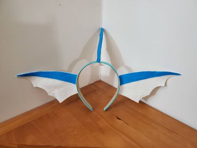 Amber's Craft a Week Blog: DIY Vaporeon Fin Headband: Pokemonbounding Episode 5 Pokemon Cosplay Diy, Vaporeon Costume, Pokemon Costumes Diy, Sea Vibes, Diy Cosplay, Pokemon Costumes, Mini Altar, Pokemon Diy, Pokemon Sketch