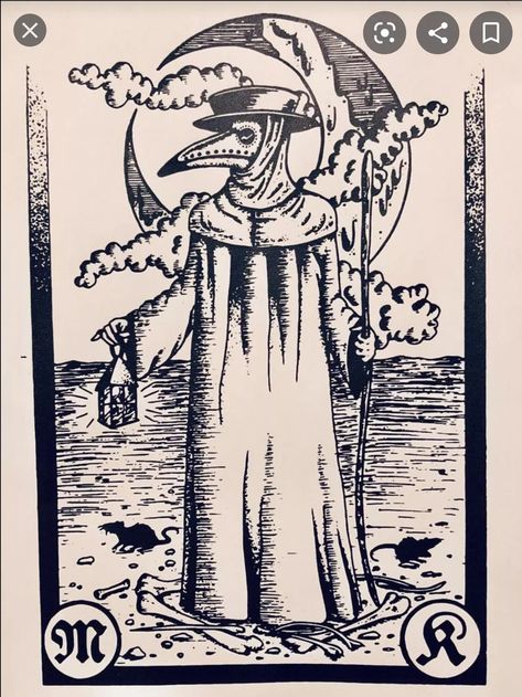 Medieval Plague Doctor, Doctor Tattoo, Abstract Tattoo Ideas, Stick Poke Tattoo, Doctor Drawing, Abstract Tattoos, Black Plague, Tarot Card Tattoo, Victorian Illustration