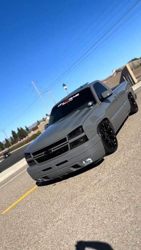 follow for more! Pink Chevy Trucks, Chevy Silverado Single Cab, Silverado Single Cab, Chevrolet 4x4, Chevy Trucks Lowered, Dream Cars Lexus, Chevy 2500hd, Low Trucks, Trucks Lowered