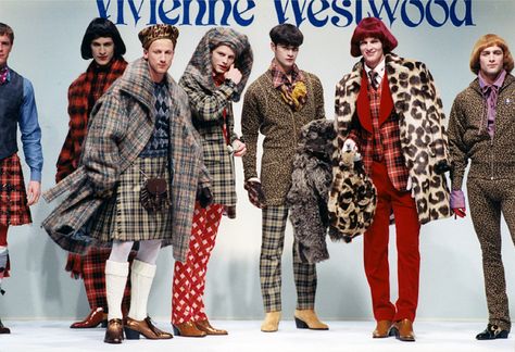 Vivienne Westwood Runway Men, Tartan Aesthetic, British Punk Fashion, Vivienne Westwood Tartan, Vivienne Westwood Collection, Tartan Punk, Vivienne Westwood Fashion, Worlds End, Scottish Style