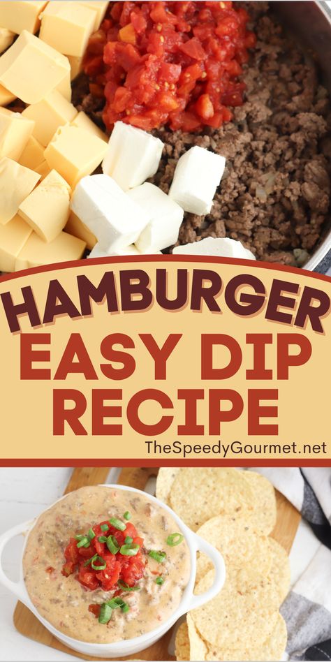 Cheese Dip With Hamburger Meat, Meat And Cheese Dip Crockpot, Cheese Dip With Ground Beef Crock Pot, Hamburger Sausage Dip, Meat Cheese Dip, Hamburger Chip Dip Recipes, Hamburger Dip With Cream Cheese, Cheese Hamburger Dip, Hamburger Cheese Dip Velveeta