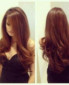 6 ways to wear your hair extensions....  http://momdoesreviews.com/2013/10/21/top-6-trendiest-ways-wear-hair-extensions/ Summer Cut, Formal Hair, Ombré Hair, Hair Bangs, Long Brown Hair, Auburn Hair, Hair Long, Hair Envy, Love Hair