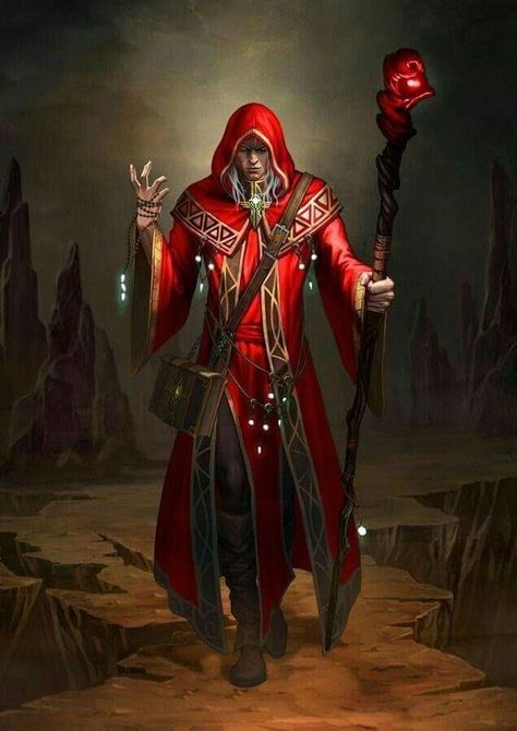 Spirit Companion, Red Mage, Fantasy Wizard, Red Magic, Dungeons And Dragons Characters, Dnd Art, Armor Concept, Fantasy Rpg, Medieval Fantasy