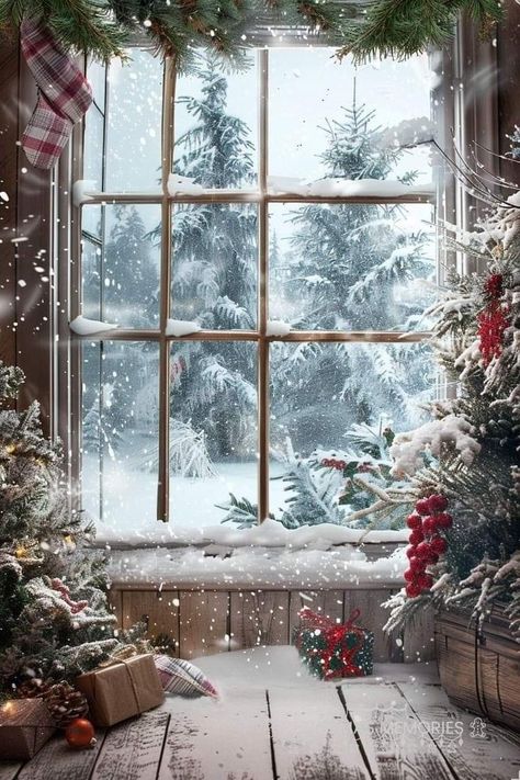 Christmas Scenery Wallpaper, Winter Christmas Scenes, Beautiful Christmas Scenes, Christmas Boxes, Merry Christmas Wallpaper, Christmas Scenery, Christmas Phone Wallpaper, Cosy Christmas, Christmas Decorations Bedroom