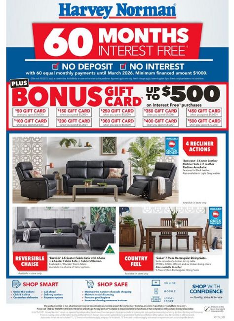 Harvey Norman Catalogue 3 March - 15 March 2021 Check more at https://olcatalogue.com/hn/harvey-norman-online-catalogue.html Harvey Norman Lounge, Harvey Norman Bed, Harvey Nichols Ads, Harvey And Louis, Harvey Norman, Timber Dining Table, Safe Shop, Reclining Armchair, Fabric Ottoman