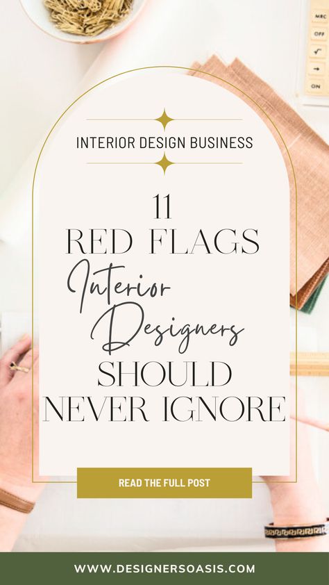 💎 Don't let these 11 red flags derail your interior design project! Learn to spot them and avoid costly design mistakes. 🛋️ Follow our tips for a seamless design experience. How To Become An Interior Designer, Interior Design Business Plan, Interior Design Mistakes, Interior Design Articles, Interior Design Jobs, Interior Design Principles, Interior Decorating Tips, Building Renovation, Interior Design Resources