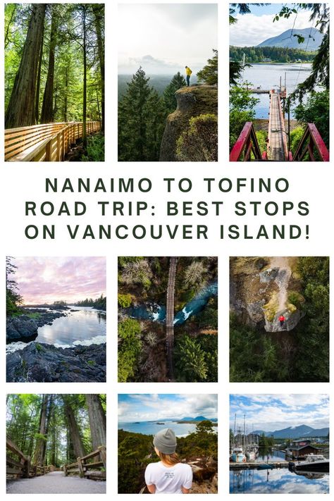 The Best Things to do in Canada. Nanaimo to Tofino: The Ultimate Vancouver Island Road Trip! Keep reading for the best places to stop and the best things to do including camping, hikes, beaches, waterfalls, the hole in the wall, and more! #vancouverisland #tofino #nanaimo #britishcolumbia #canada #madetoexplore Tofino Camping, Tofino Canada, Travel Vancouver Island, Things To Do In Canada, Travel Vancouver, Tofino British Columbia, Pacific Coast Road Trip, British Colombia, Gorgeous Landscapes